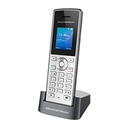 TELEFONO IP WIFI GRANDSTREAM WP810/2 CUENTAS SIP 2 LINEAS PANTALLA A COLOR BOTON PUSH TO TALK CONECTOR MICRO USB 3.5 MM PLATA