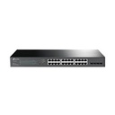 SWITCH TP-LINK SG2428P 24 PUERTOS RJ45 GIGABIT 10/100/1000 MBPS POE CON 4 RANURAS SFP GIGABIT NEGOCIACION AUTOMATICA / AUTO MDI / MDIX PARA RACK DE 19 PULGADAS