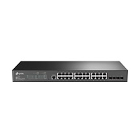 SWITCH TP-LINK TL-SG3428 24 PUERTOS RJ45 GIGABIT 10/100/1000 ADMINISTRABLE CON 4 RANURAS SFP GIGABIT L2 JETSTREAM 1 RJ45 CONSOLA Y 1 MICRO-USB PARA RACK 19 PULGADAS