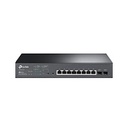 SWITCH TP-LINK SG2210MP GIGABIT ADMINISTRABLE OMADA SDN 8 PUERTOS POE CAPA 2 CON 2 RANURAS SFP GIGABIT 802.3AT/AF 150W PARA ESCRITORIO O RACK
