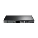 SWITCH TP-LINK TL-SG3428MP 24 PUERTOS RJ45 GIGABIT 10/100/1000 MBPS POE ADMINISTRABLE CON 4 RANURAS SFP 1 RJ45 CONSOLA Y 1 MICRO-USB CONSOLA JETSTREAM PARA RACK 19 PULGADAS