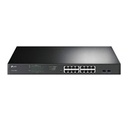 SWITCH |TP-LINK | TL-SG1218MPE | 16 PUERTOS RJ45 GIGABIT 10/100/1000 MBPS POE CON 2 PUERTOS RJ45 GIGABIT Y 2 RANURAS SFP GIGABIT COMBO |  ADMINISTRABLE | PARA RACK 19 PULGADAS
