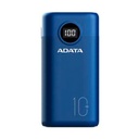 BATERIA DE RESPALDO ADATA POWER BANK P10000QCD 10000MAH/2 USB A/ 1 USB C/INDICADOR DE CARGA DIGITAL COLOR AZUL (AP10000QCD-DGT-CDB)