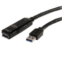 CABLE EXTENSOR DE 10 METROS USB 3.0 SUPERSPEED ACTIVO - PERMITE CONEXION EN CASCADA DE HASTA 2 NIVELES - USB A MACHO A HEMBRA - NEGRO - STARTECH.COM MOD. USB3AAEXT10M
