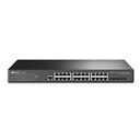 SWITCH TP-LINK TL-SG3428X 24 PUERTOS RJ45 GIGABIT 10/100/1000 ADMINISTRABLE 4 RANURAS 10G SFP 1 RJ45 CONSOLA Y 1 MICRO-USB CONSOLA L2 JETSTREAM PARA RACK 19 PULGADA