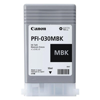 TANQUE DE TINTA CANON PFI-030MBK NEGRO MATE, CAPACIDAD 55 ML, COMPATIBLE TA-20,TA-30