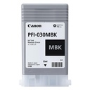 TANQUE DE TINTA CANON PFI-030MBK NEGRO MATE, CAPACIDAD 55 ML, COMPATIBLE TA-20,TA-30