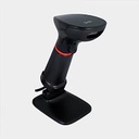 LECTOR DE CODIGOS DE BARRA GHIA GS2DB2 / 2D / LED ROJO / USB / CON BASE / QR / NEGRO