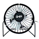 MINI VENTILADOR DE ESCRITORIO GHIA METALICO COLOR NEGRO ALIMENTACION USB