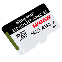 MEMORIA FLASH MICRO SD KINGSTON SDHC HIGH ENDURENCE 128GB 95R UHS-I U1 V10 P/ VIDEOVIGILANCIA (SDCE/128GB)