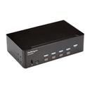 Switch Conmutador KVM de 4 Puertos HDMI - 4K de 30HZ - de Pantalla