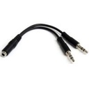 Adaptador Divisor de Audio para Audífonos 2X Mini-Jack de 3.5MM de 3