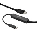 Cable Adaptador de 3M Usb-C a DisplayPort 4K 60HZ - Negro - Cable USB