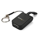 ADAPTADOR DE VIDEO EXTERNO USB-C A VGA CON LLAVERO DE ENGANCHE RAPIDO - STARTECH.COM MOD. CDP2VGAFC
