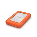 DISCO DURO EXTERNO LACIE RUGGED MINI 2TB 2.5 PORTATIL USB 3.0 NARANJA-PLATA WINDOWS MAC CONTRAGOLPES AGUA Y POLVO
