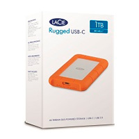 Disco Duro Externo Lacie Rugged Usb-C 1TB 2.5 Portátil USB 3.1