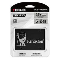 UNIDAD DE ESTADO SOLIDO KINGSTON INTERNO KC600 512GB 2.5 SATA3 7MM LECT.550/ESCRIT.520MB/S NAND 3D TLC PC/LAPTOP SKC600/512G