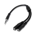 ADAPTADOR DIVISOR DE CABLE ESTEREO PARA AUDIFONOS - CABLE SPLITTER DELGADO EN Y DE 3.5MM MACHO A 2X HEMBRA - STARTECH.COM MOD. MUY1MFFS