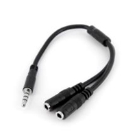 ADAPTADOR DIVISOR DE AUDIO MINI-JACK 3.5MM 4 PINES A CONECTORES SEPARADOS DE AUDIFONOS Y DE MICROFONO - M A 2XH - STARTECH.COM MOD. MUYHSMFF