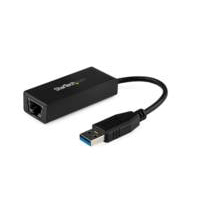 ADAPTADOR TARJETA DE RED EXTERNA NIC USB 3.0 A 1GBPS GIGABIT ETHERNET 1 PUERTO - 1X RJ45 HEMBRA - 1X USBA - NEGRO - STARTECH.COM MOD. USB31000S