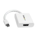 ADAPTADOR DE VIDEO MINI DISPLAYPORT A HDMI - CABLE CONVERTIDOR - HEMBRA HDMI - MACHO MINI DP - 1920X1200 - PASIVO - BLANCO - STARTECH.COM MOD. MDP2HDW