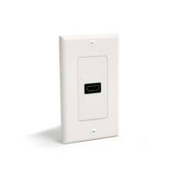 Placa de Pared HDMI de una Entrada Hembra - Color Blanco - Hdmiplate
