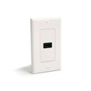 Placa de Pared HDMI de una Entrada Hembra - Color Blanco - Hdmiplate