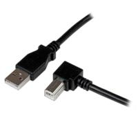 CABLE ADAPTADOR USB DE 1M PARA IMPRESORA ACODADO - 1X USB A MACHO - 1X USB B MACHO EN ANGULO DERECHO - STARTECH.COM MOD. USBAB1MR