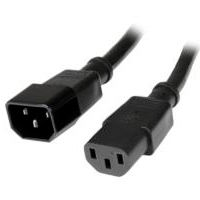 Cable de Corriente de 90CM de Extensión - C14 a C13 - 14 Awg - 15A