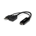 Adaptador de Video HDMI a DisplayPort - Convertidor 4K Alimentado