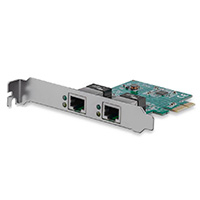 ADAPTADOR TARJETA DE RED NIC PCI EXPRESS PCI-E DE 2 PUERTOS GIGABIT ETHERNET - 2X RJ45 HEMBRA - STARTECH.COM MOD. ST1000SPEXD4