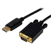 CABLE ADAPTADOR DE 1.8M CONVERTIDOR DE VIDEO DISPLAYPORT DP A VGA - ACTIVO - 1080P - NEGRO - STARTECH.COM MOD. DP2VGAMM6B