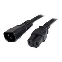 CABLE 1.8M 14 AWG ADAPTADOR JUMPER BRIDGE IEC C14 A IEC C15 PARA SERVIDOR UPS - STARTECH.COM MOD. PXTC14C156