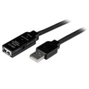 CABLE DE EXTENSIN ALARGADOR DE 15M USB 2.0 HI SPEED ALTA VELOCIDAD ACTIVO AMPLIFICADO - MACHO A HEMBRA USB A - NEGRO - STARTECH.COM MOD. USB2AAEXT15M