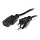 CABLE DE CORRIENTE DE 3M ESTANDAR DE ALIMENTACION PARA COMPUTADORA - 18 AWG - NEMA5-15P A C13 - 10A 125V - STARTECH.COM MOD. PXT10110