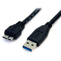 CABLE DE 50CM USB 3.0 SUPER SPEED SS MICRO USB B MACHO A USB A MACHO ADAPTADOR - NEGRO - STARTECH.COM MOD. USB3AUB50CMB
