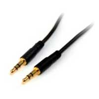 Cable de Audio de 91CM Delgado Slim - Audio Estereo Mini Jack Plug