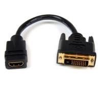 Cable Adaptador de 20CM HDMI a DVI - Dvi-D Macho - HDMI Hembra