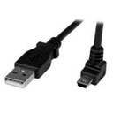 CABLE ADAPTADOR 1M USB A MACHO A MINI USB B MACHO ACODADO EN NGULO HACIA ARRIBA PARA TELFONOS TABLETS DISPOSITIVOS MVILES - STARTECH.COM MOD. USBAMB1MU