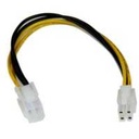 CABLE DE 20CM DE EXTENSION ALARGADOR FUENTE ALIMENTACION CORRIENTE TARJETA MADRE CPU ATX12V 4 PINES P4 - MACHO A HEMBRA - STARTECH.COM MOD. ATXP4EXT