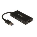 HUB USB 3.0 de Aluminio con Cable - Concentrador de 3 Puertos USB