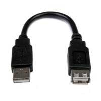 CABLE DE 15CM DE EXTENSION USB 2.0 - MACHO A HEMBRA USB-A - EXTENSOR - STARTECH.COM MOD. USBEXTAA6IN