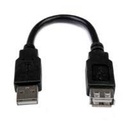 CABLE DE 15CM DE EXTENSION USB 2.0 - MACHO A HEMBRA USB-A - EXTENSOR - STARTECH.COM MOD. USBEXTAA6IN