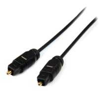 Cable 4.5M Toslink de Audio Digital Óptico Spdif Delgado - Negro