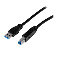 CABLE CERTIFICADO 1M USB 3.0 SUPER SPEED SS USB B MACHO A USB A MACHO ADAPTADOR PARA ESCÁNER IMPRESORA - NEGRO - STARTECH.COM MOD. USB3CAB1M