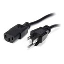 CABLE DE CORRIENTE DE 1.8M ESTANDAR DE ALIMENTACION PARA COMPUTADORA - 18 AWG - NEMA5-15P A C13 - 10A 125V - STARTECH.COM MOD. PXT101