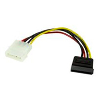 ADAPTADOR DE 15CM DE LARGO DE ALIMENTACION LP4 A SATA - 1X LP4 MACHO - 1X SATA DE PODER 15 PINES - STARTECH.COM MOD. SATAPOWADAP