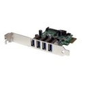 TARJETA PCI EXPRESS - ADAPTADOR PCI-E USB 3.0 CON UASP DE 4 PUERTOS Y ALIMENTACIóN SATA - CONTROLADOR SUPERSPEED - 4X USB A - STARTECH.COM MOD. PEXUSB3S4V