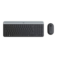 TECLADO Y MOUSE LOGITECH MK470 SLIM INALAMBRICO RECEPTOR USB (ESPAÑOL) NEGRO