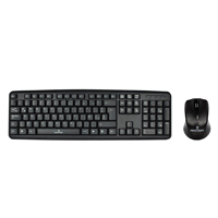 Kit de Teclado y Mouse Alambrico Conector USB Perfect Choice - Negro